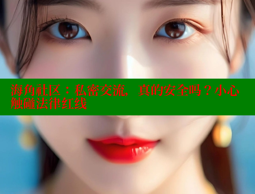 海角社区：私密交流，真的安全吗？小心触碰法律红线 海角论坛 第2张